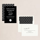 "Most Improved Year" - Holiday Cards in Coal by Kaydi Bishop - Assembled