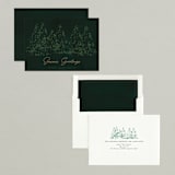"Evergreens" - Holiday Cards in Fir by Tennie and Co. - Assembled