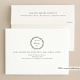 "snowy wreath" - Holiday Cards in Midnight by Ally Madison - FREE Recipient Addressing