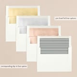 "snowy wreath" - Holiday Cards in Midnight by Ally Madison - Envelope Liners