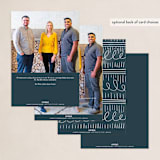 "Thankful Ornament" - Holiday Cards in Navy by Ally Madison - Back of Card