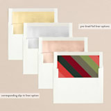 "Filed" - Holiday Cards in Wine by Shari Margolin - Envelope Liners