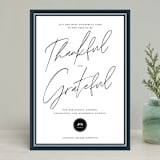 "Wonderful Year" - Holiday Cards in Navy by Jennifer Lew - Front
