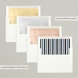 "Wonderful Year" - Holiday Cards in Navy by Jennifer Lew - Envelope Liners