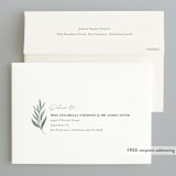 "Mistletoe Greetings" - Holiday Cards in Cream by Monika Torun - FREE Recipient Addressing
