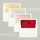 "Thanks & Joy" - Holiday Cards in Cardinal by fatfatin - Envelope Liners