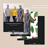 "Grow & Prosper" - Holiday Cards in Leaf by Sharon O. - Back of Card