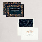 "Framed Foliage" - Holiday Cards in Juniper by Paper Raven Co. - Assembled