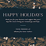 "Framed Foliage" - Holiday Cards in Juniper by Paper Raven Co. - Close-Up