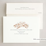 "Framed Foliage" - Holiday Cards in Juniper by Paper Raven Co. - FREE Recipient Addressing
