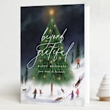 "majestic tree" - Holiday Cards in Jam by Grae - Folded Card