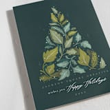 "Layered Tree" - Holiday Cards in Pine by Makewells - Detail