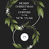 "Floral Bauble" - Holiday Cards in Charcoal by Megan Cash - Detail