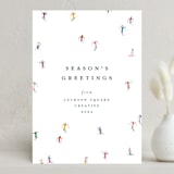 "festive skiers" - Holiday Cards in Multi by Ellen Schlegelmilch - Front
