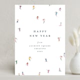 "festive skiers" - Holiday Cards in Multi by Ellen Schlegelmilch - Front