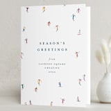 "festive skiers" - Holiday Cards in Multi by Ellen Schlegelmilch - Folded Card