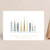 "Happy Holidays" - Holiday Cards in Snow by Laura Mitchell - Front