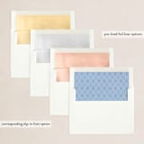 "Happy Holidays" - Holiday Cards in Snow by Laura Mitchell - Envelope Liners