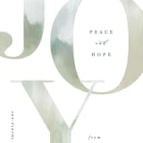 "Bold Joy" - Holiday Cards in Mint by Hooray Creative - Close-Up