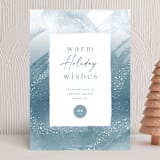 "Winter Brush Strokes" - Holiday Cards in Ice by Hooray Creative - Front
