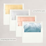 "Winter Brush Strokes" - Holiday Cards in Ice by Hooray Creative - Envelope Liners