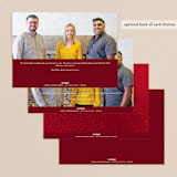 "Thanks & Joy" - Holiday Cards in Cardinal by fatfatin - Back of Card