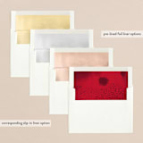 "Thanks & Joy" - Holiday Cards in Cardinal by fatfatin - Envelope Liners