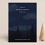 "Serenity" - Holiday Cards in Midnight by Tennie and Co. - Front