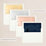 "Serenity" - Holiday Cards in Midnight by Tennie and Co. - Envelope Liners