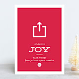 "Uploading joy" - Holiday Cards in Christmas by Anupama - Front