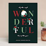 "Wonderful" - Holiday Cards in Fern by Christie Garcia - Front