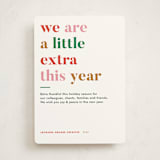 "Extra" - Holiday Cards in Confetti by Jennifer Lew - Front