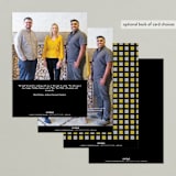 "Old New Year" - Holiday Cards in Silver and Gold by Snow and Ivy - Back of Card