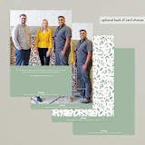 "Holiday Greenery" - Holiday Cards in Mint by Katherine Moynagh - Back of Card