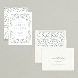 "Holiday Greenery" - Holiday Cards in Mint by Katherine Moynagh - Assembled