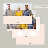 "A BUSINESS CARD" - Holiday Cards in Blush by Susan Brown - Back of Card
