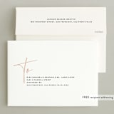 "A BUSINESS CARD" - Holiday Cards in Blush by Susan Brown - FREE Recipient Addressing