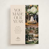 "you made our year" - Holiday Cards in Vanilla by Kamala Nahas - Front