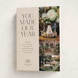 "you made our year" - Holiday Cards in Vanilla by Kamala Nahas - Folded Card