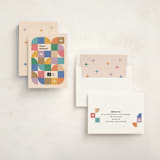 "Joyful Geometry" - Holiday Cards in Champagne by Igor - Assembled