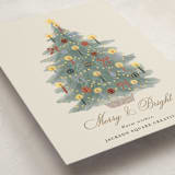 "Candlelit Christmas" - Holiday Cards in Winter Mint by Cass Loh - Detail