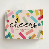 "Confetti" - Holiday Cards in Rainbow by Morgan Kendall - Folded Card