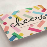 "Confetti" - Holiday Cards in Rainbow by Morgan Kendall - Detail