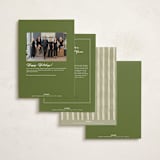 "Preppy gratitude" - Holiday Cards in Pine by Creo Study - Back of Card Options