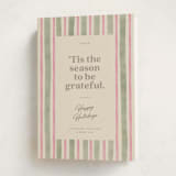 "Preppy gratitude" - Holiday Cards in Winter Rose by Creo Study - Folded Card