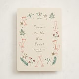 "a Very Merry Holiday Cheers" - Holiday Cards in Champagne by Ani Somi - Front