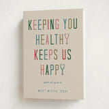 "healthy and happy" - Holiday Cards in Cheerful by Deborah Chou - Folded Card