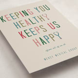 "healthy and happy" - Holiday Cards in Cheerful by Deborah Chou - Detail