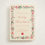 "Decked in Gratitude" - Holiday Cards in Ivory by Sarah Rosenthal - Front