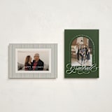 "archway" - Holiday Cards in Spruce by Owl and Toad - Photo Orientation Options